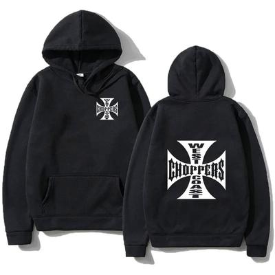 Felpa con cappuccio West Coast Iron Cross Choppers