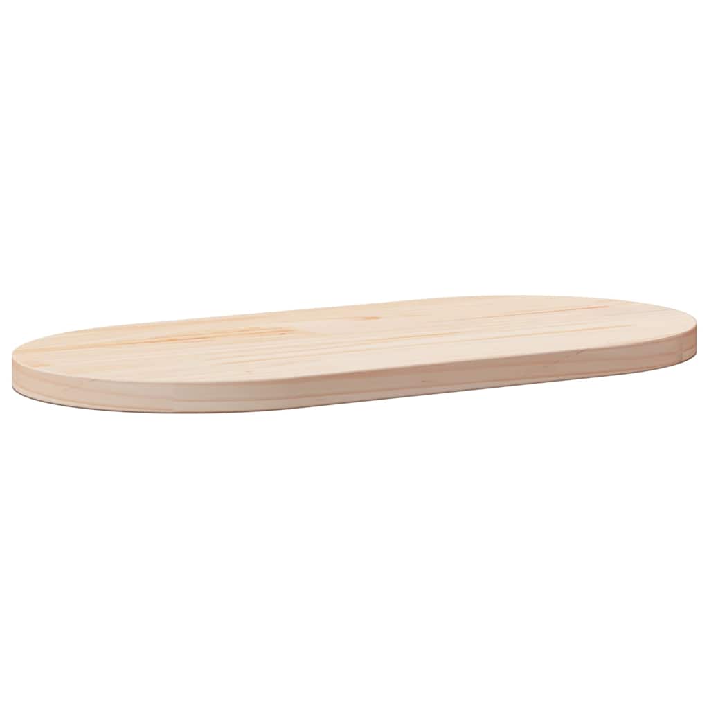 Vidaxl Tischplatte, 60x30x2,5 cm, Massives Kiefernholz, Oval