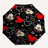 Disney Mickey Mouse, Polka Dots Themed automatic opening and closing folding umbrella, portable - durable, 8-rib umbrella frame, very suitab