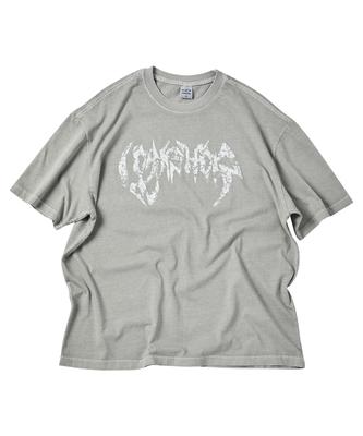 TRAVEL Spine Pigment Short Sleeve T-Shirt Ghost Gray