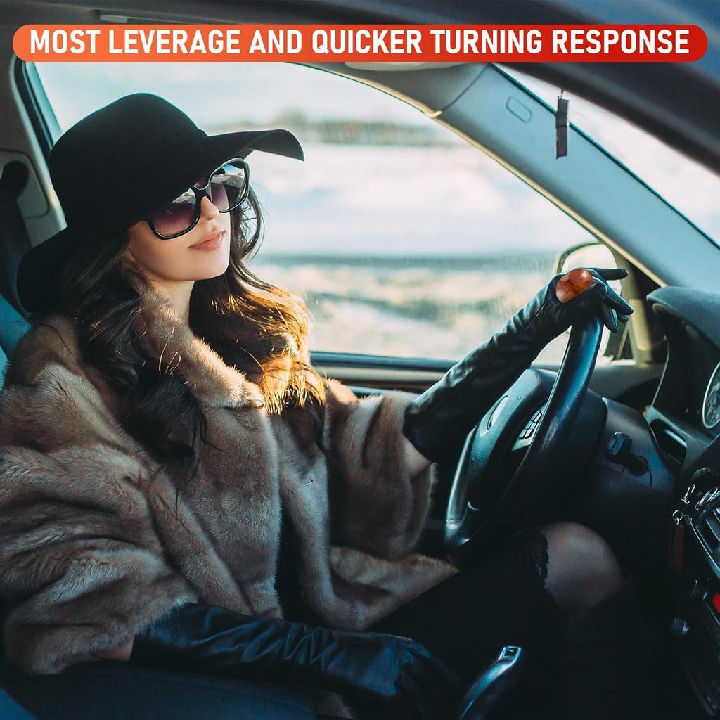 Tallew 2 Pieces Steering Wheel Knob Spinner Suicide Knobs Steering Wheel 360 Degrees Rotation Tractor Accessories For Cars, Trucks, Tractors,