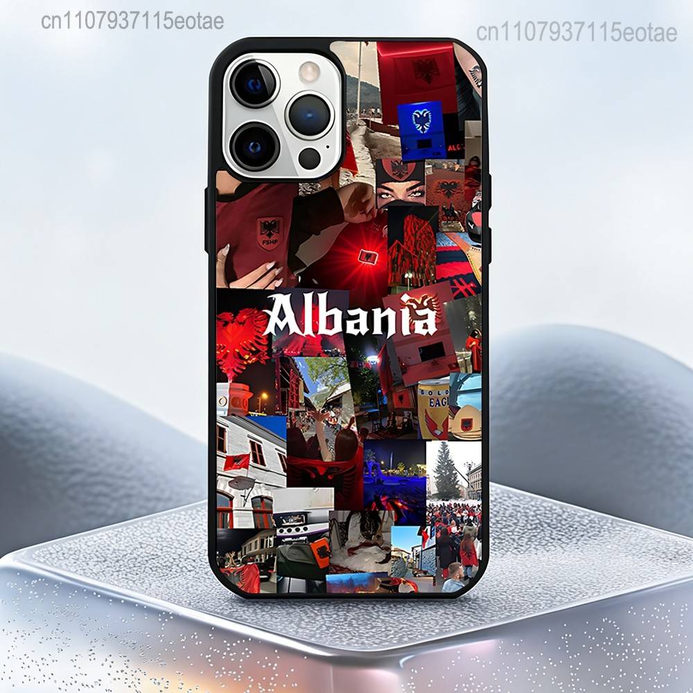 

Albanian Albania flag For IPhone 17,16,15,14,13,12,11,Pro,Max,Plus,Mini,SE4,E Protective Magnetic Case Cover iPhone17Pro