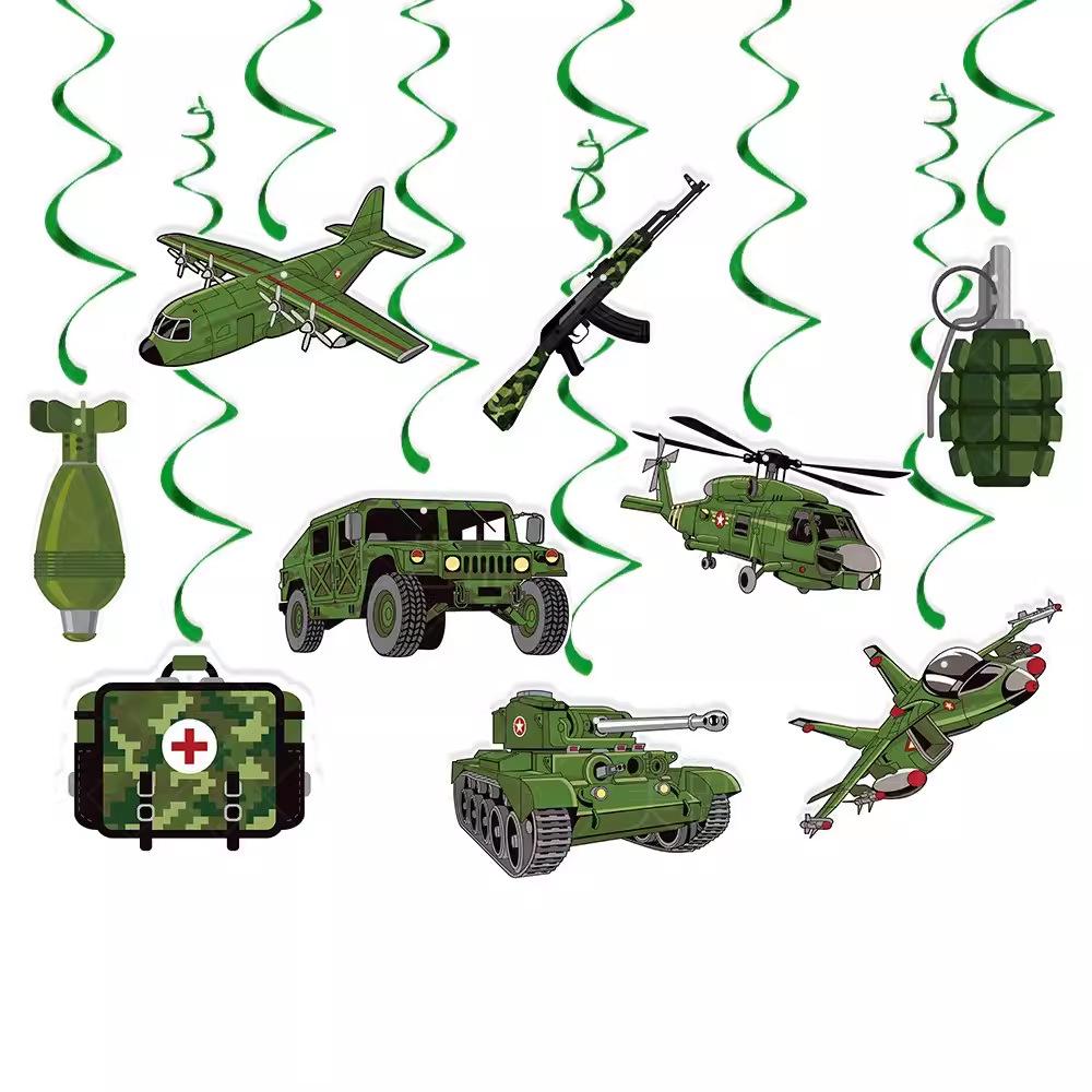 Camouflage Military Birthday Party Banner - Boys Birthday Decorations