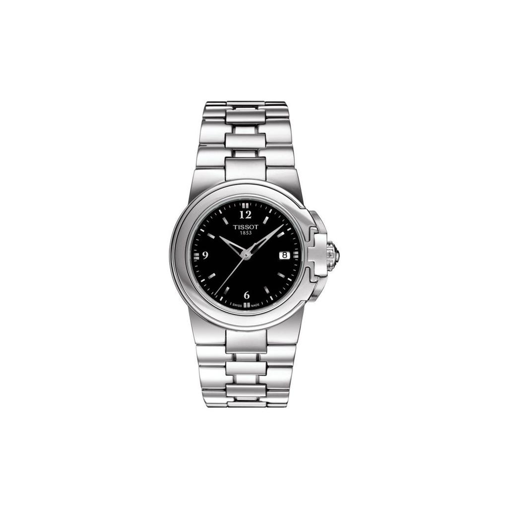 Tissot Quartz Movement 50 Meter Water Resistance Women's Watch 31.5mm Black Dial Stainless Steel Case T080.210.11.057.00
