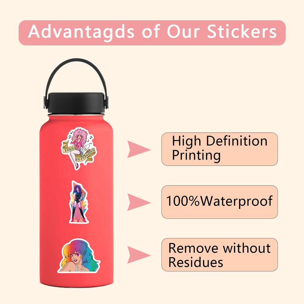 55 Jem and The Holograms Graffiti Aufkleber Dekorative Skateboard DIY Aufkleber