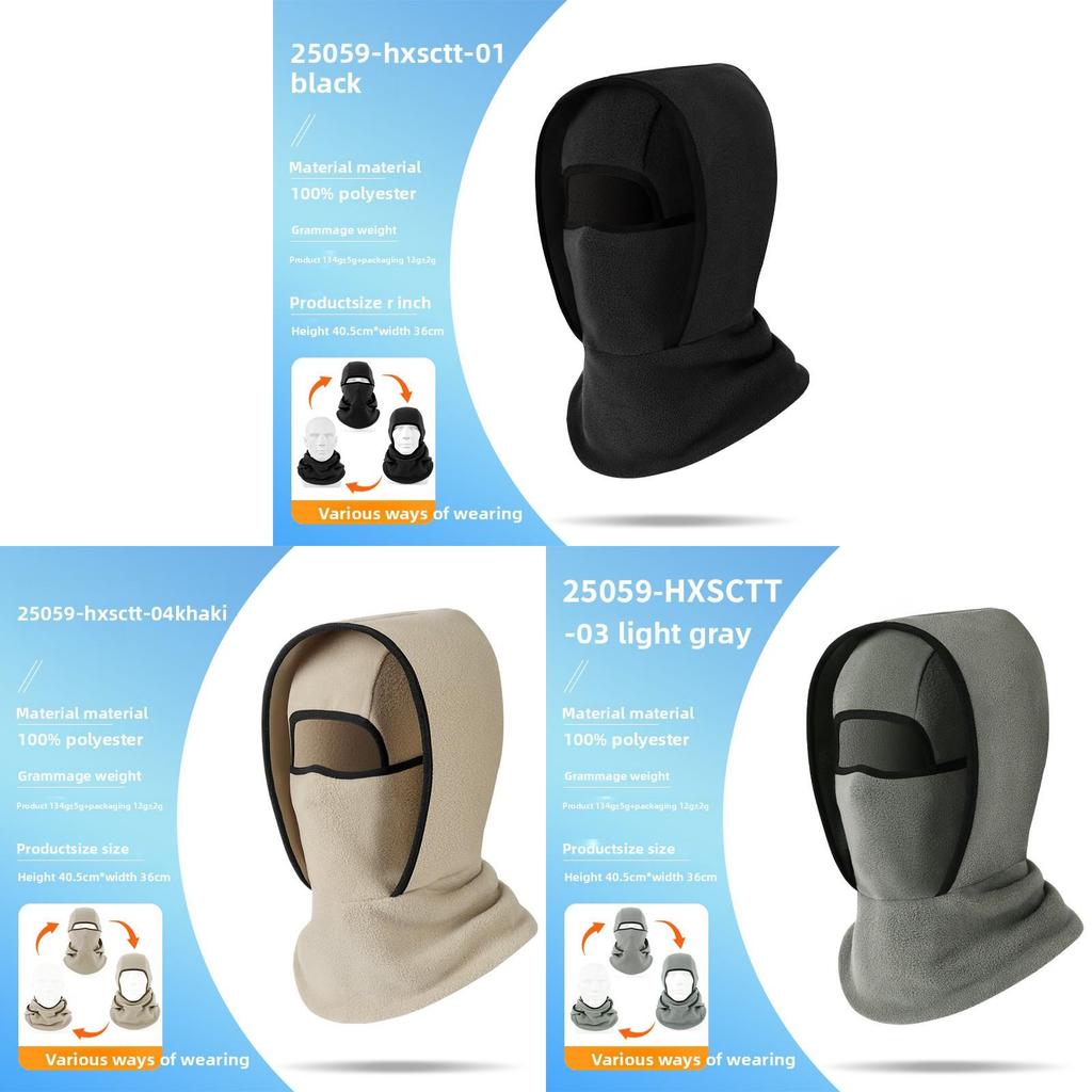 Cold Weather Cycling Mask With Double Layer Fleece For Men And Women