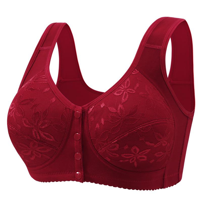 Plus Size Wire-Free Front-Opening Uplift Bra for Women