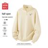 MINISO Men's Stand Collar Half-Zip Pullover