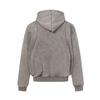 Mens Heavyweight Fleece-Lined Hoodie Oversized Streetwear Style With Deconstructed Design Patch Detail
