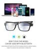 Bluetooth Glasses Blue Light Blocking Bluetooth 5.0 Metal Headphone Glasses for Travel Work