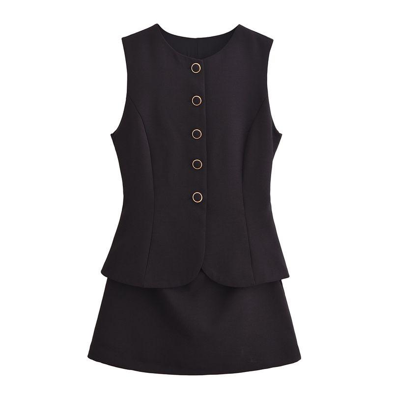 Kaslead New Arrival Women's Fashion Style Fashion Camisole Sleeveless round Neck Jumpsuit 2157029