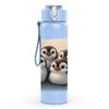 1PC Group Penguin Family Antarctic Print 750ml Color Plastic Sports Water Bottle Leakproof Flip Straw Lid Suitable for Sports Office Home Use