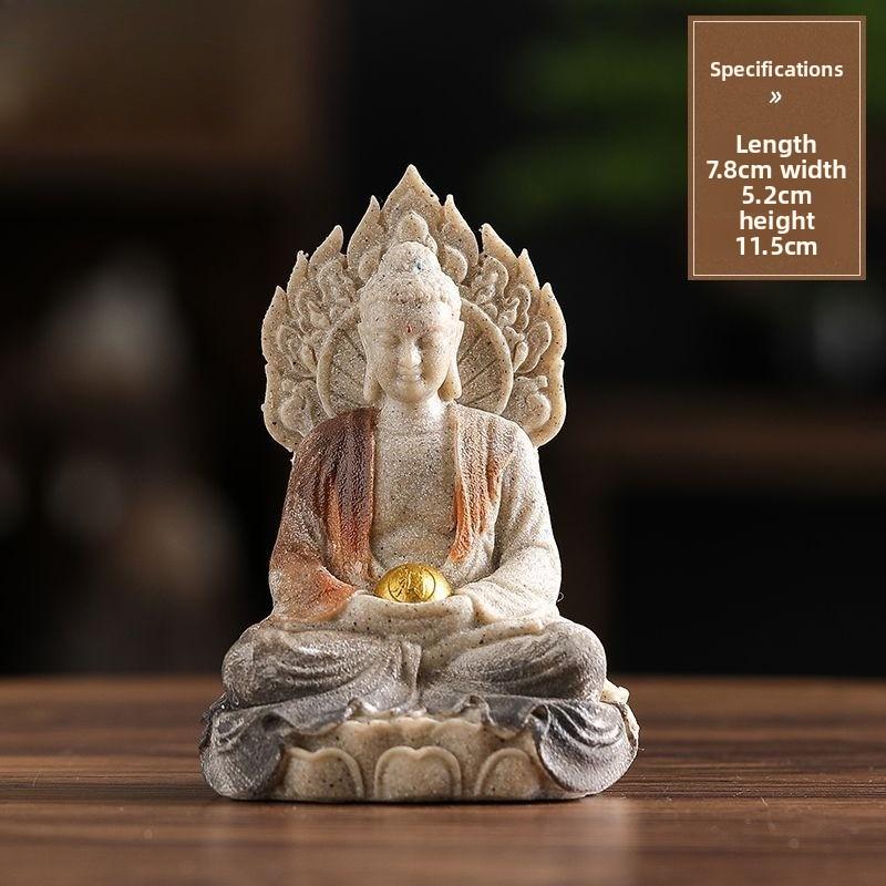 Guochaofeng desktop small ornament Zen charm to keep safe, living room office desktop decoration prayer ornament safe