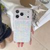Korean-Style Colorful Plaid Star Magnetic Stand Case for iPhone 17 Pro Max/16 Pro/15 Pro