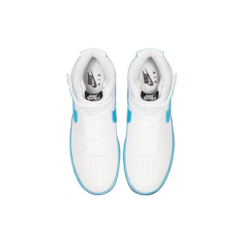 Nike Air Force 1 High Gradient White Blue Fury Ember Glow Sneakers CJ0525-100