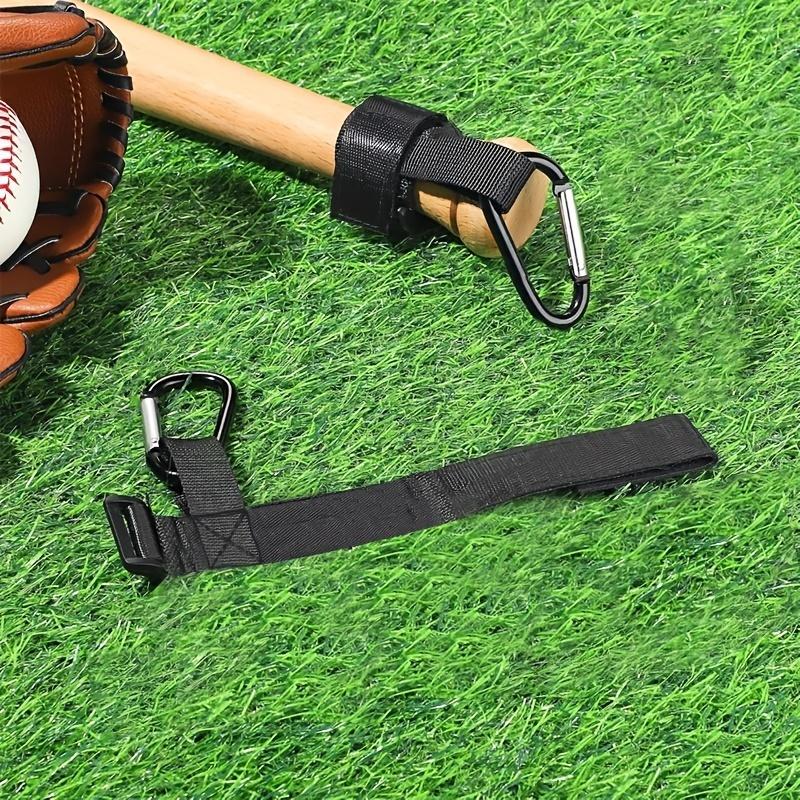 Baseball Bat Strap with Carabiner 1-2 Pcs No-Drill Portable Bat Holder Convenient Storage Carrying Strap