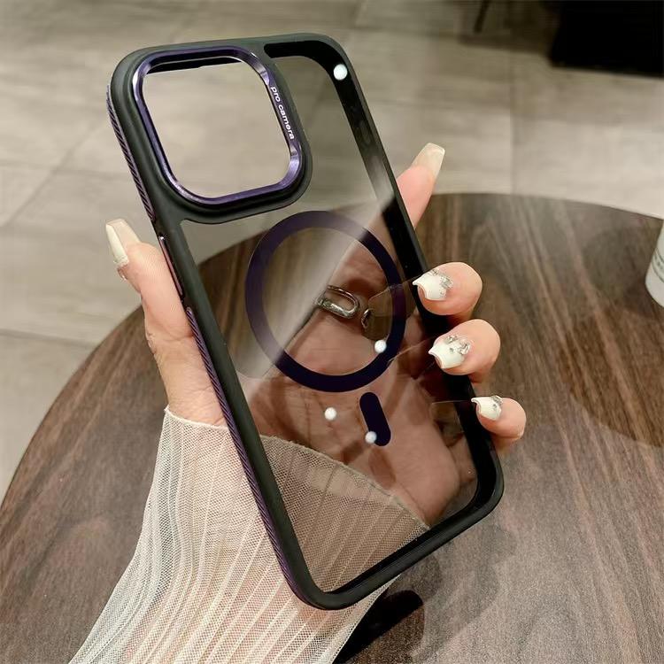 Original Ultra Thin For Magsafe Transparent Case For IPhone 11 13 14 15Pro Max Magnetic Case For Magsafe Wireless Charging Cover