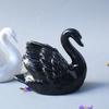 Modern Minimalist Black and White Couple Swan Home Accessories Decorative Figurines Ceramic Knickknacks Wedding Gifts Ornaments