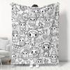 1pc Cartoon Fleece Blanket Milk Box Unicorn Print Warm Blanket Bedroom Living Room Sofa Cover Nap Mat Soft Skin-Friendly All-Season Usable Room Decor
