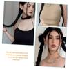 2 Pezzi Estensione Capelli Coda di Cavallo Intrecciata Moda Lunga Intrecciata a Spirale Coda di Cavallo Sintetica Estensione Accessori per Capelli Hip Hop Y2K Ragazza