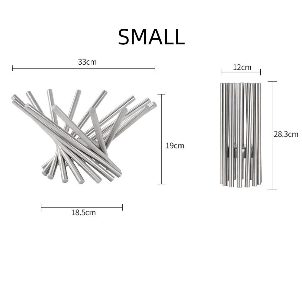 Stainless Steel Fruit Plate Daphne Fruit Plate Fashionable Fruit Basket Creative Art Fruit Bowl European Fruit Basket Household Fruit Basket