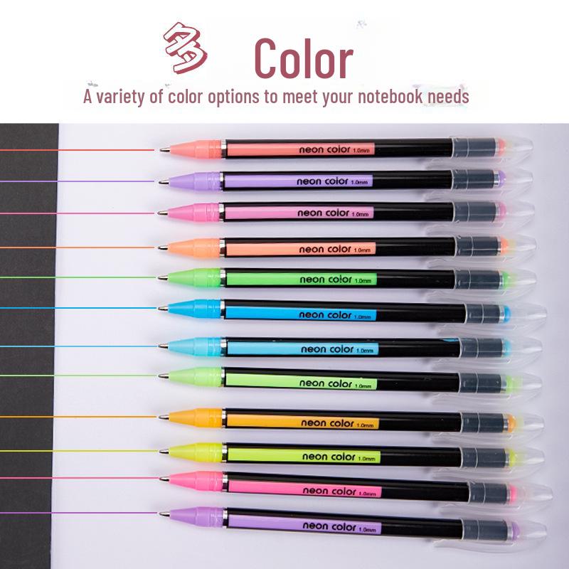 12 Color Pastel and Neutral Pen Set for Students, Markers, and Highlighting