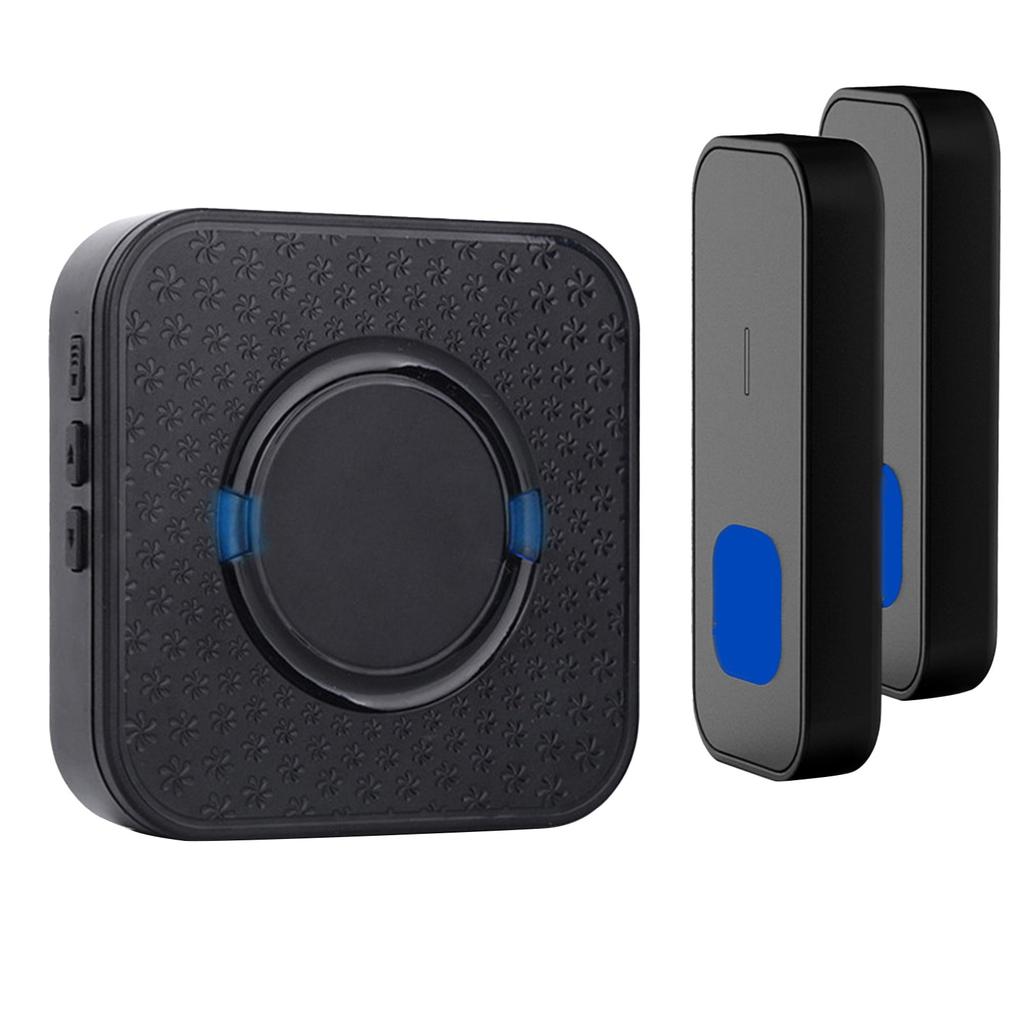 Wireless Door Bell Waterproof Doorbell 2 Plugin Receivers 300M Long Range AUS