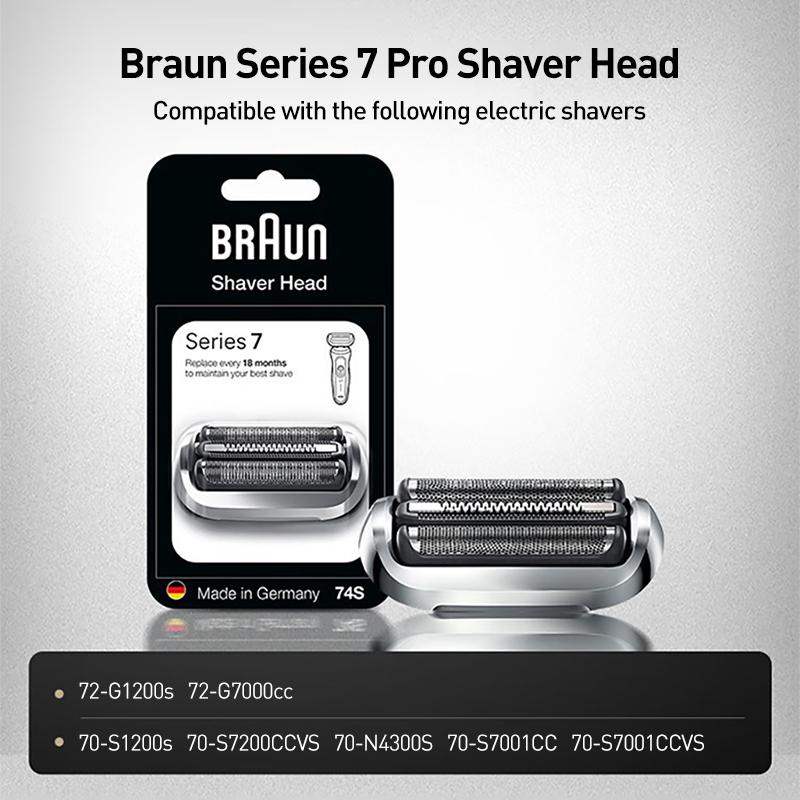 Braun 74S Shaver Head for Braun Series 7, Series 7 Pro Electric Shavers