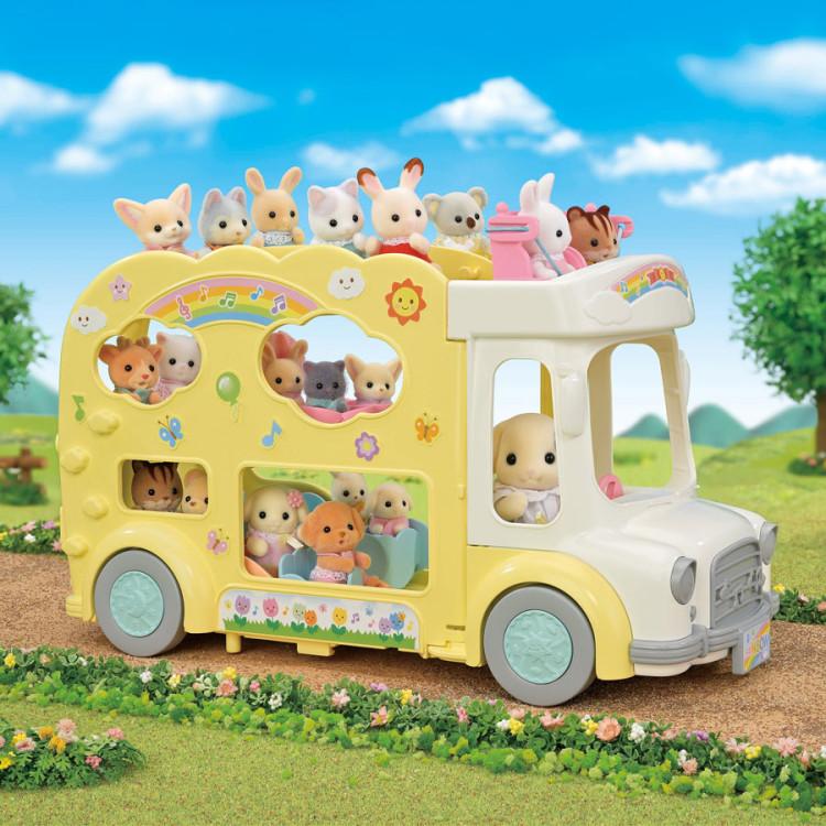 [Sylvanian] Autobuzul de la etajul 3 al grădiniței Sunny Castle Baby 5744-[Sylvanian]