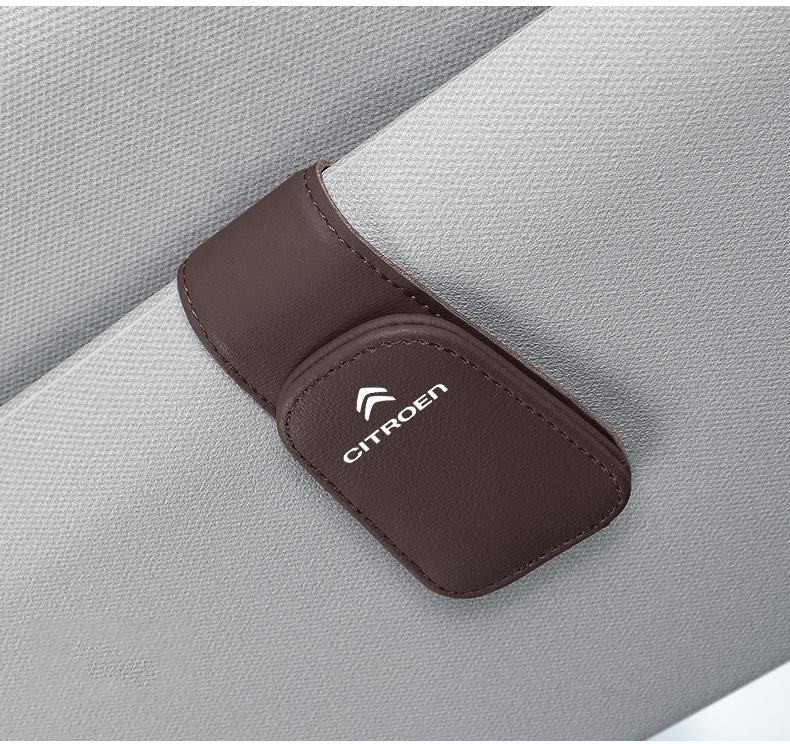 Car Interior Sun Visor Eyeglasses Holder Sunglasses Clip For Citroen C4 C6 C3 C2 C1 2CV VTS DS3 DS4 DS5 RD3 Cross Berlingo Xsara