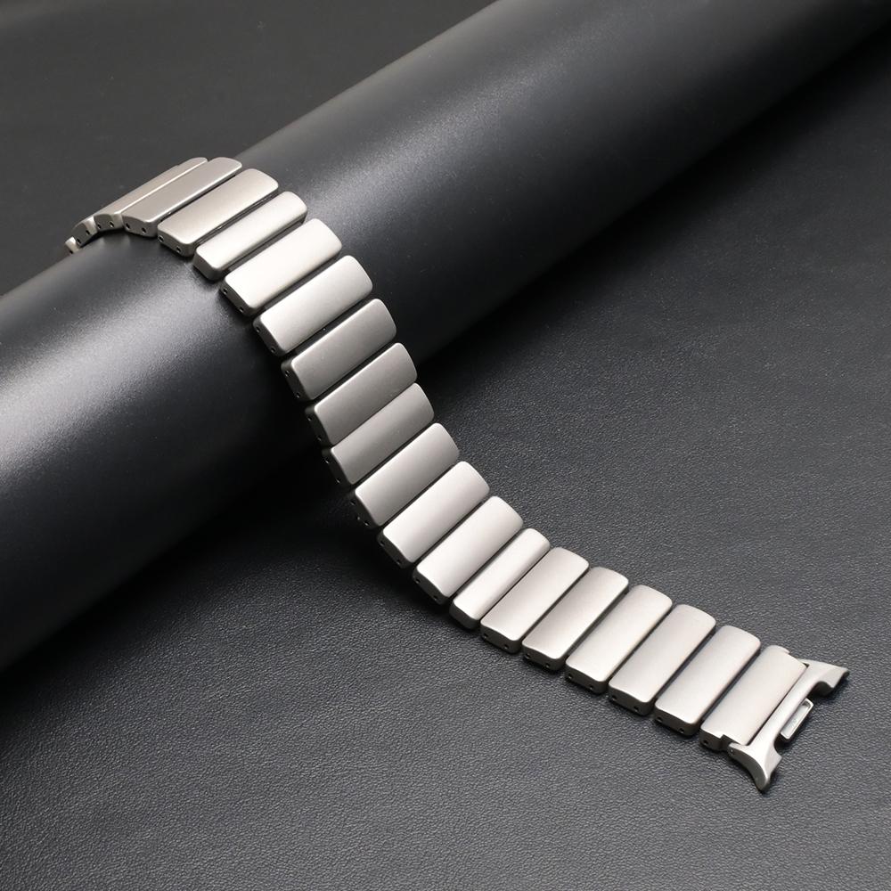 

Titanium Fluoroelastomer Rubber Band for Samsung Galaxy Watch Ultra 2025 47mm 8/8Classic 40/44mm 46mm Strap For GALAXY Ultra 47 Galaxy Ultra 2025