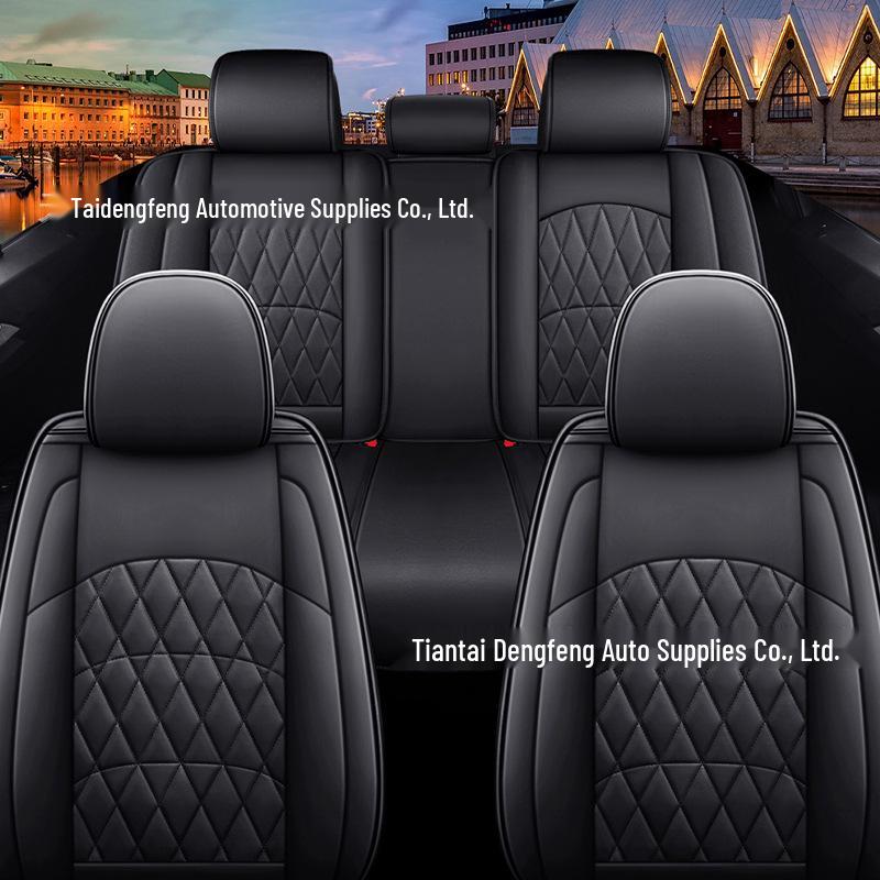 All-Season Universal Leather Car Seat Cover for SUV, Sedan, and Pickup – Model PG32