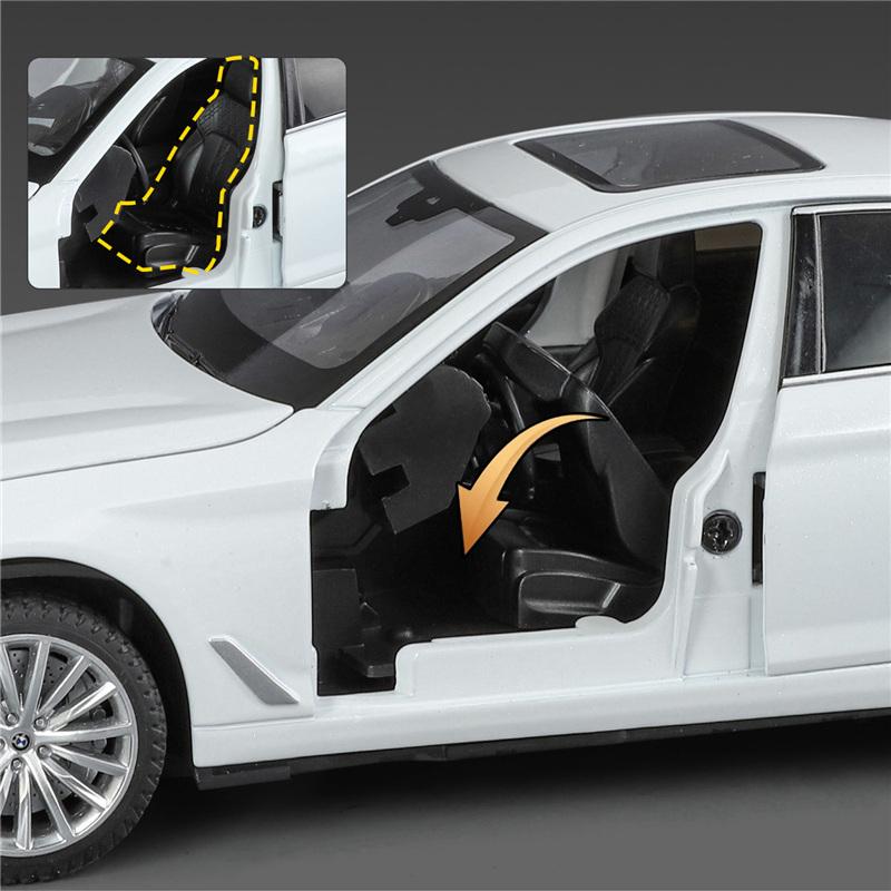 1/18 BMW 5er 530i 530LI Legierungs-Automodell Diecast Metall Luxusfahrzeuge Automodell Hochsimulations-Sammlung Kinderspielzeug Geschenk