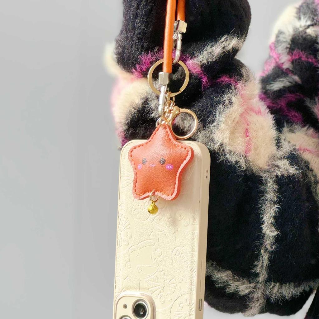 Kleiner Stern Taschenanhänger Lanyard: Stabiler Anti-Verlust-Glockenanhänger zur Dekoration von Handy & Buch