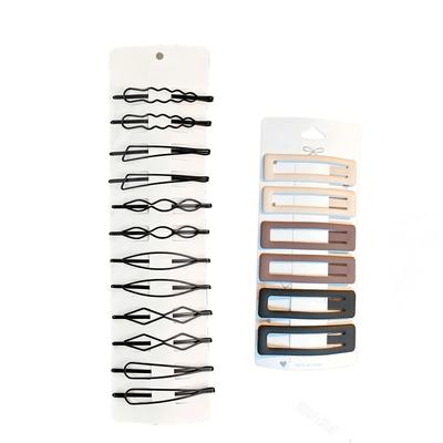 18pc Metal Hair Clips Set Various Geometric Shapes Hairpins for Everyday Styling and Hair Management Accessories