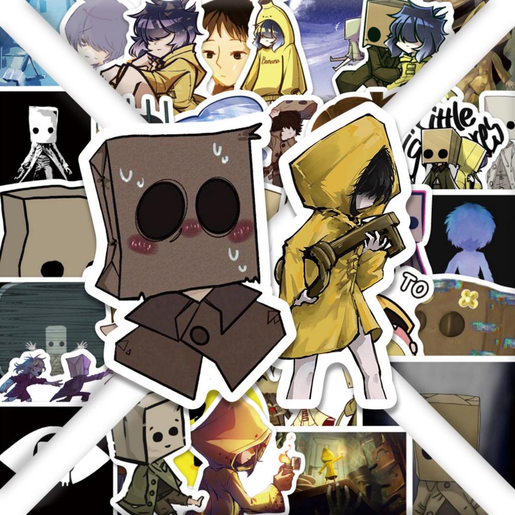 60pcs Suitcase Stickers Waterproof Stickers Scooter Computer Tablet Cartoon Decoration