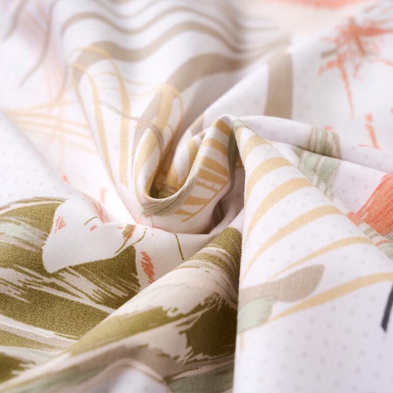 FUANNA 100% Tussah Silk Printed Summer Quilt