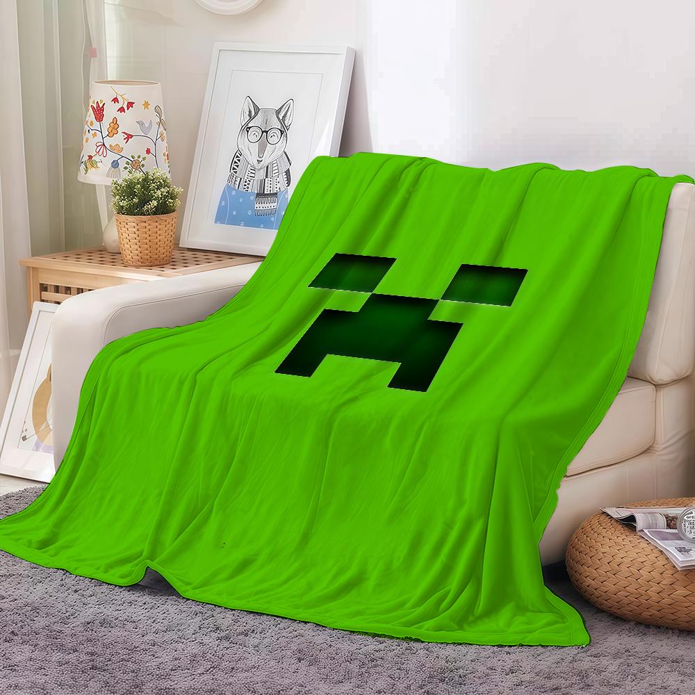 

Мультяшна Піксельна Гра M-minecraft-s Ковдра Тепла І М яка Підходить Для Спальні Вітальні Диван-Ліжко Офісу Подорожей Кемпінгу 30x40in