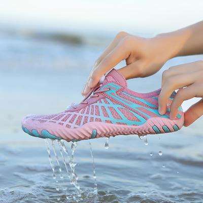 New Quick-Dry Aqua Shoes Couple Summer Beach Anti-Slip Aqua Shoes Swimming Wading Breathable Creek Tracing Aqua Shoes