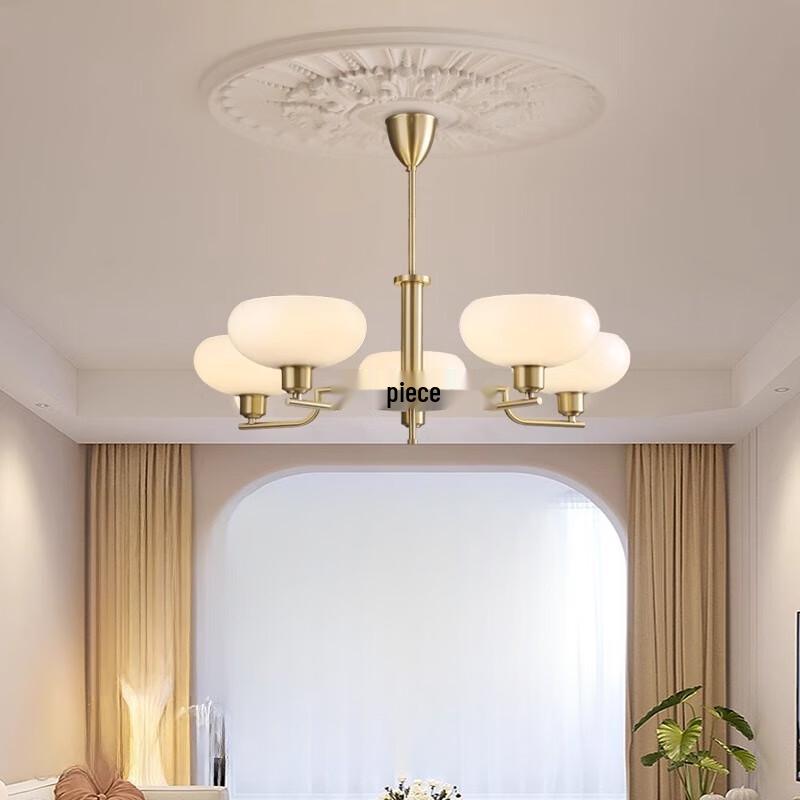 Nordic Retro 3-Head Chandelier with Chrome Body