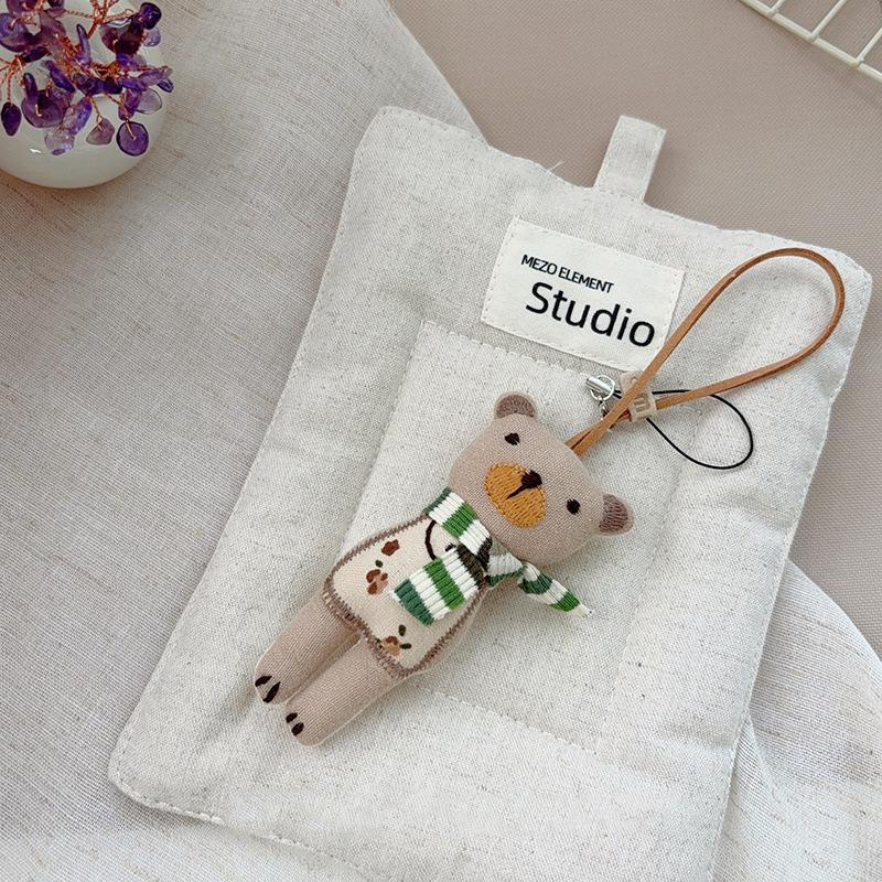 Tierpuppen-Serie Schlüsselanhänger Taschenanhänger Niedlicher Gänseanhänger Autoschlüssel Geschenke