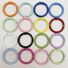 33mm Colorful Coil Spring Snap Buckle Luggage Bag Doll Keychain Ring Ornament