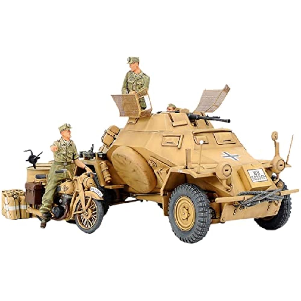 Tamiya 1/35 Military Miniature Series No. 286 German Army 4-wheel Armored Reconnaissance Vehicle ...
