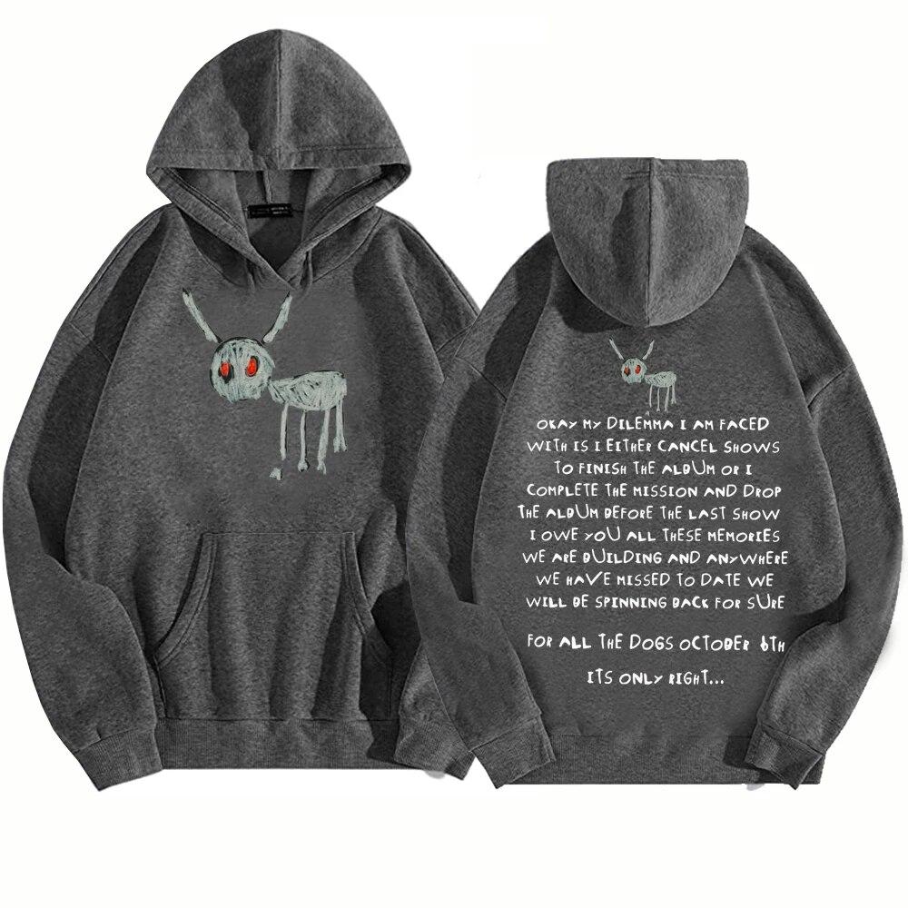 For All The Dog New Album Drake Hip Hop Music Hoodie Unisex Woman Harajuku Pullover Tops Streetwear Fans Gift Unisex