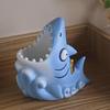 Cartoon Shark Pencil Holder Decorative Storage Ornament