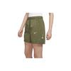 Nike Sportswear High-Waisted Woven Solid Casual Sports Shorts Women Shorts Medium-Olive DX6152-222
