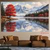 2D Plane, 1 Piece of Synthetic Scene Background Fabric for Autumn and Winter Seasons, Suitable for Birthdays and Festivals