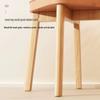 Solid Wood Stackable Stool: Modern Soft-Padded Dining Chair and Dressing Bench