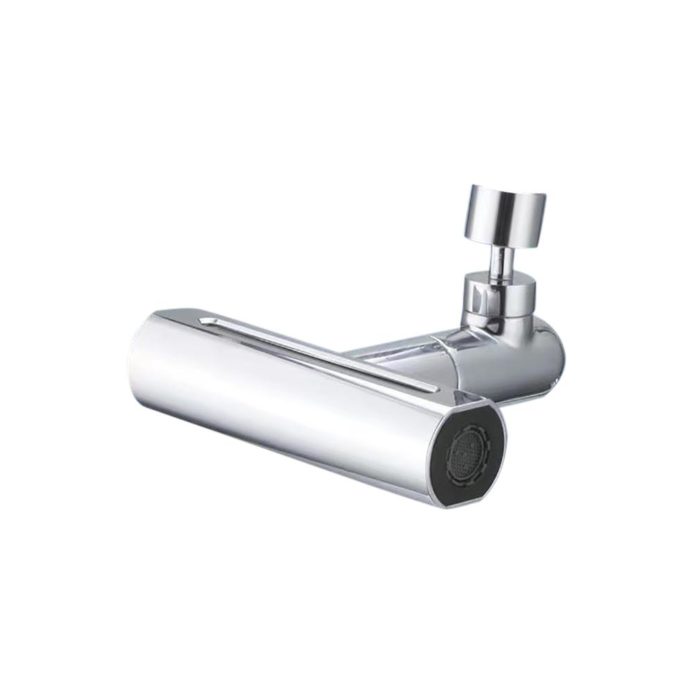 

4 Mode Real Waterfall Kitchen Faucet Extension Adapter for Bathroom Basin Aucets Bubbler Nozzle Waterfall Sprayer Tap Fit Shower серебряный