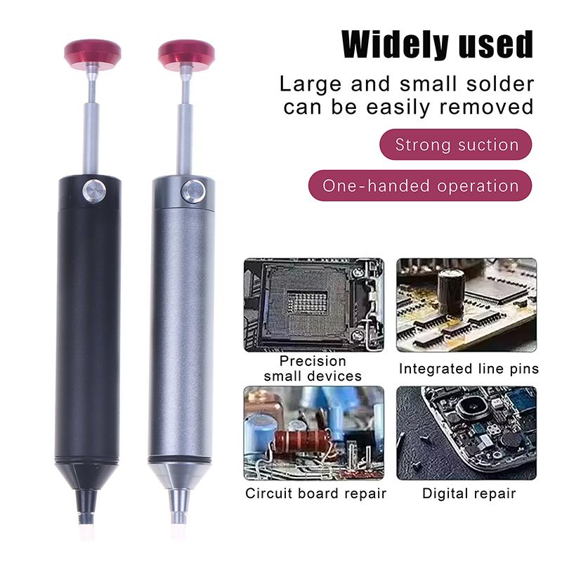 Aluminum Desoldering Pump Soldering Sucker Pen Powerful Vacuum Iron Welding Repair Tool For Electronic Component